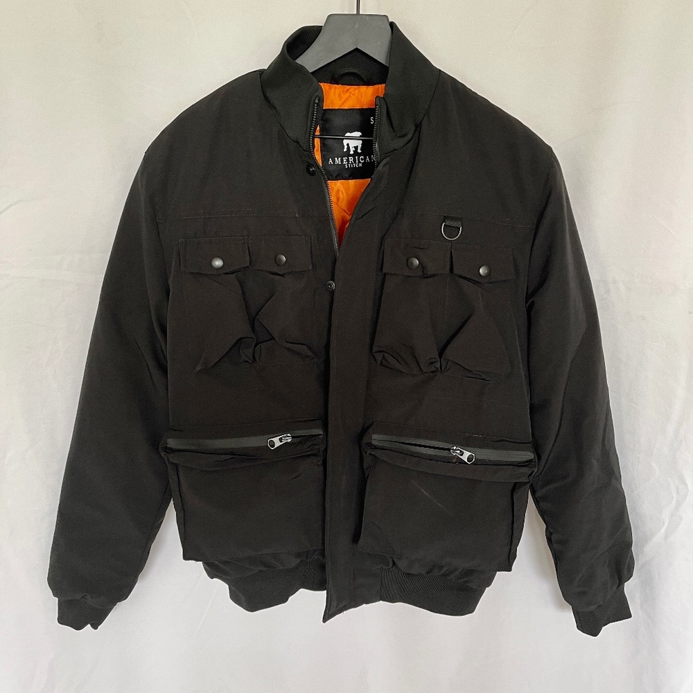NWOT- American Stitch Multi Pocket Bomber Jacket